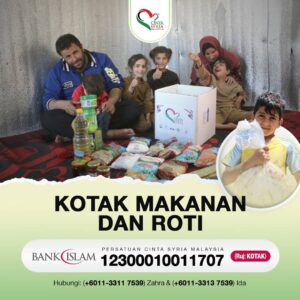 Sedekah Kotak Makanan dan Pek Roti
